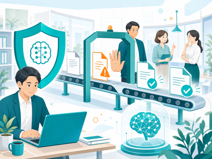 入力してよい情報を確認するイラスト